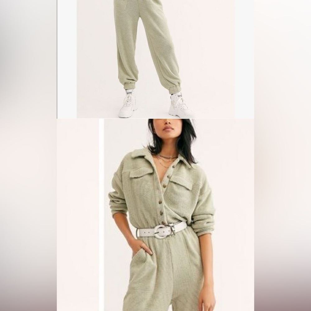Free People Olive Jumpsuit - Picture 9 of 10